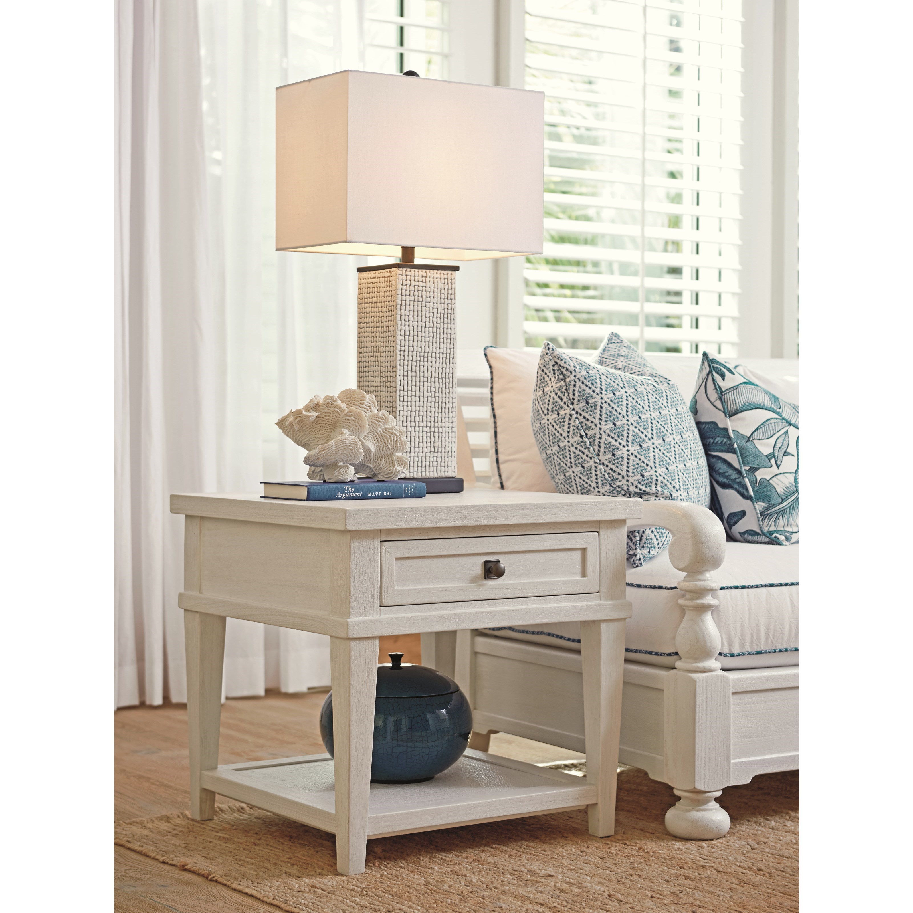 Tommy Bahama Home Ocean Breeze Palm Coast Square End Table Wayside Furniture End Tables